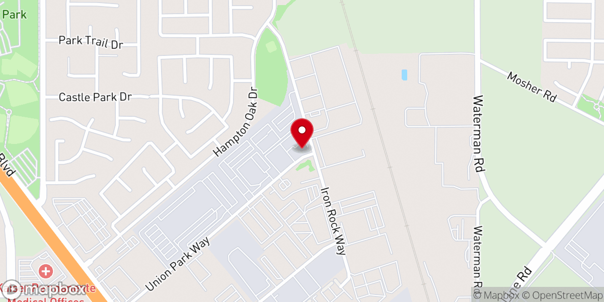 Map showing location of Soaring Oaks Presbyterian Church