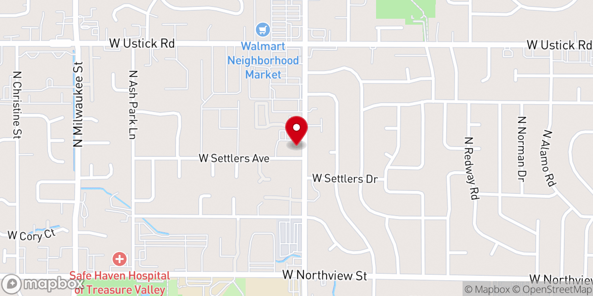 Map showing location of Mountain View Church-Brethren