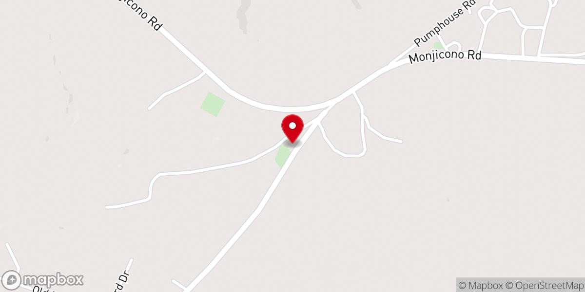 Map showing location of Blackjack Baptist Church