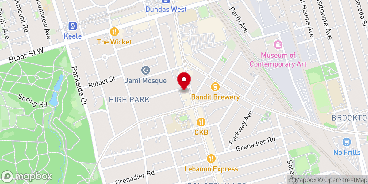 Map showing location of Westminster Chapel