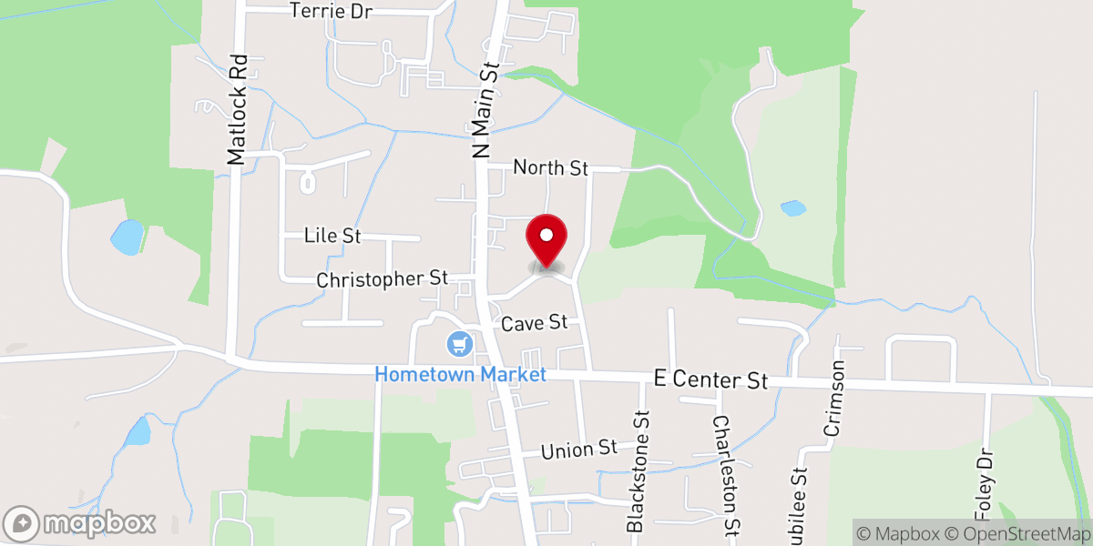 Map showing location of Rejoice Fellowship Church