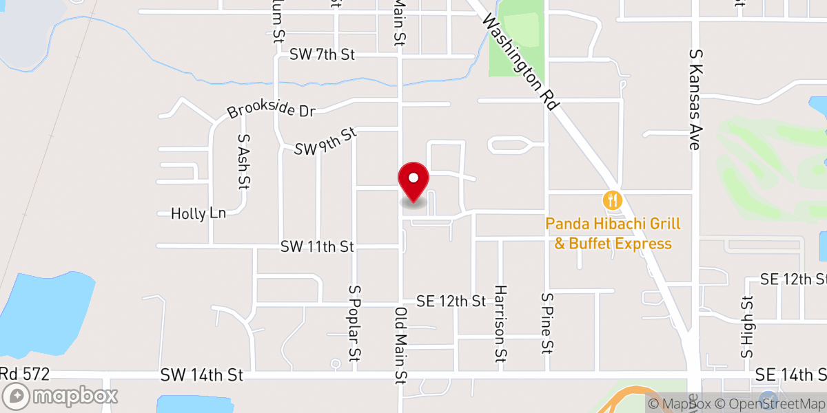 Map showing location of Newton Bible Church & Christian School