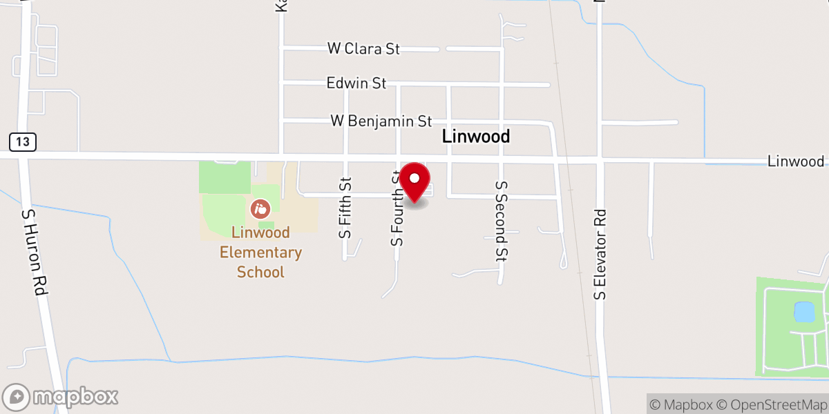 Map showing location of St Anne Parish School
