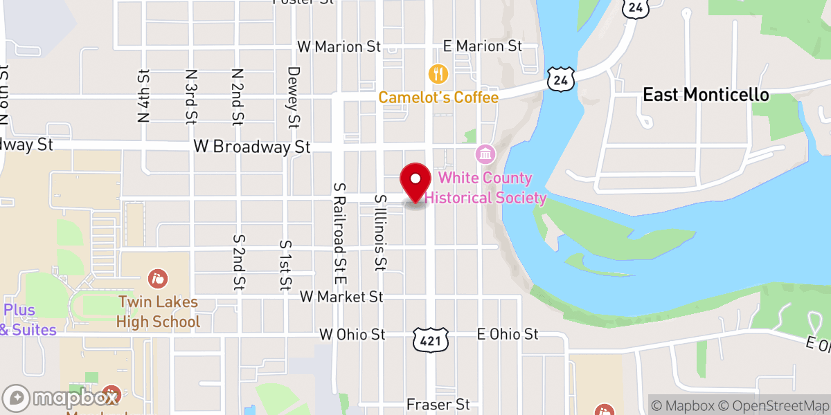 Map showing location of Sunshine Center Preschool