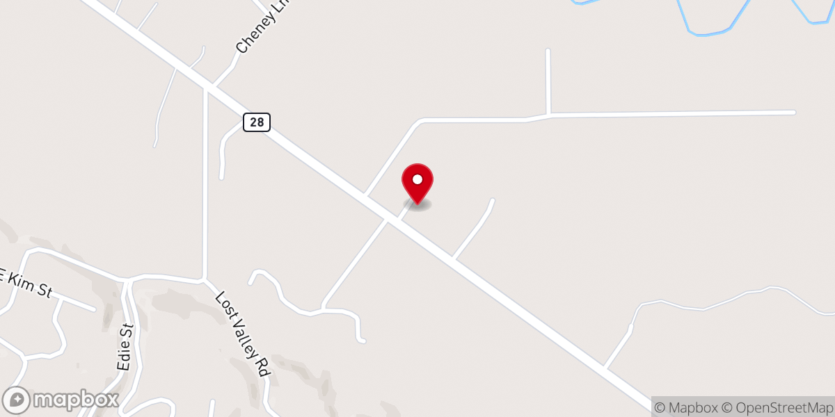 Map showing location of Shepherd of the Valley Lutheran Church