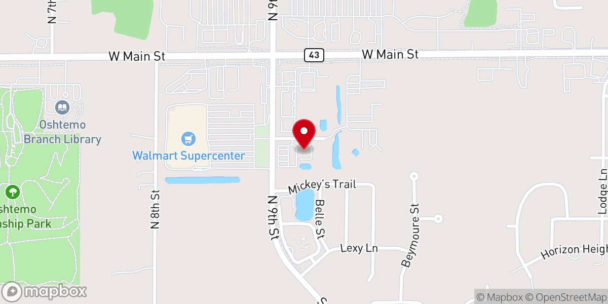 Map showing location of Kalamazoo Bethany Guild