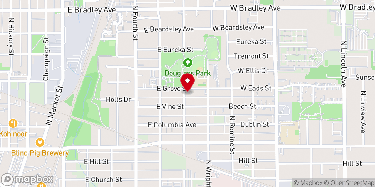 Map showing location of New Free Will Baptist Church
