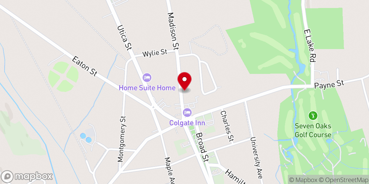 Map showing location of St Thomas' Church