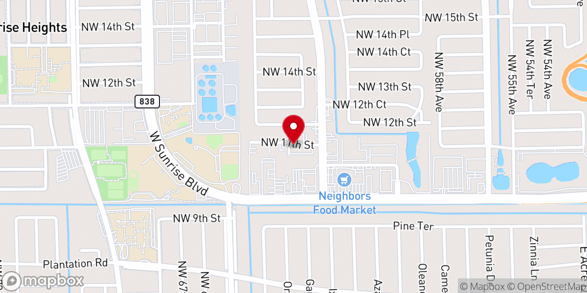 Map showing location of IPC South Florida