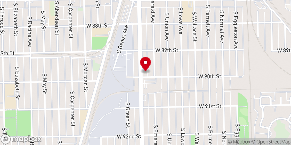 Map showing location of Chicago Bethlehem French SDA Church
