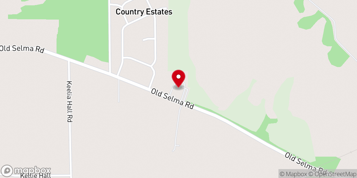 Map showing location of Catoma Baptist Church