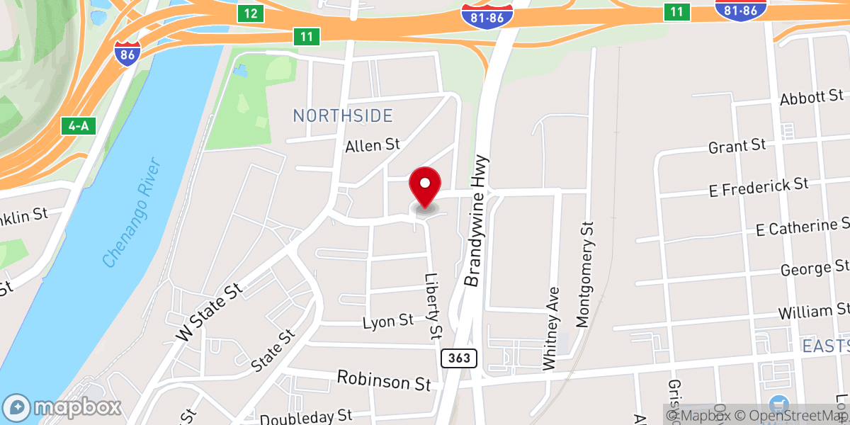 Map showing location of Christian Community Jehovah Nisi Inc