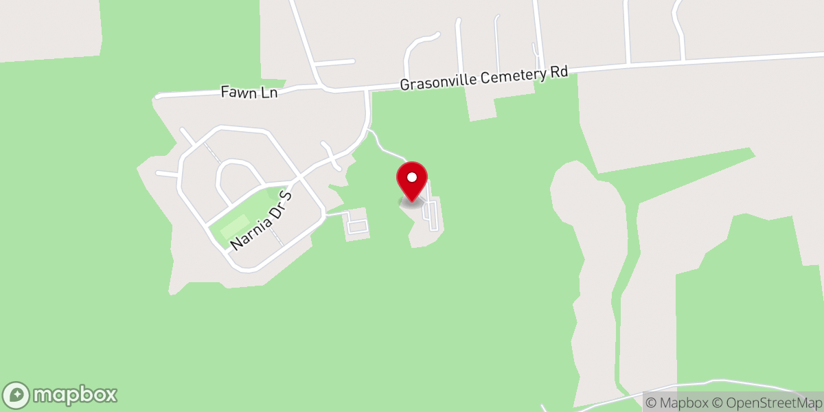 Map showing location of Wye Bible Church