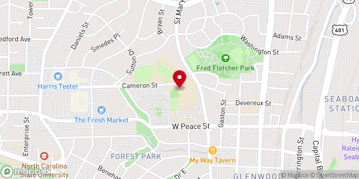 Map showing location of Witness for Peace Southeast
