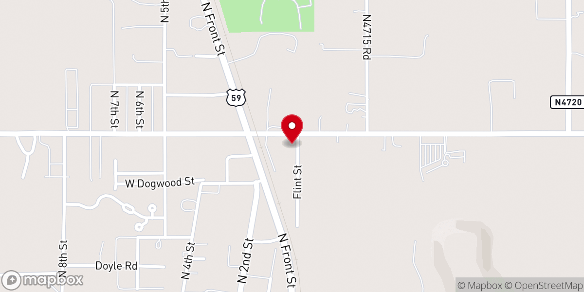 Map showing location of Stilwell Indian United Methodist Church OIMC