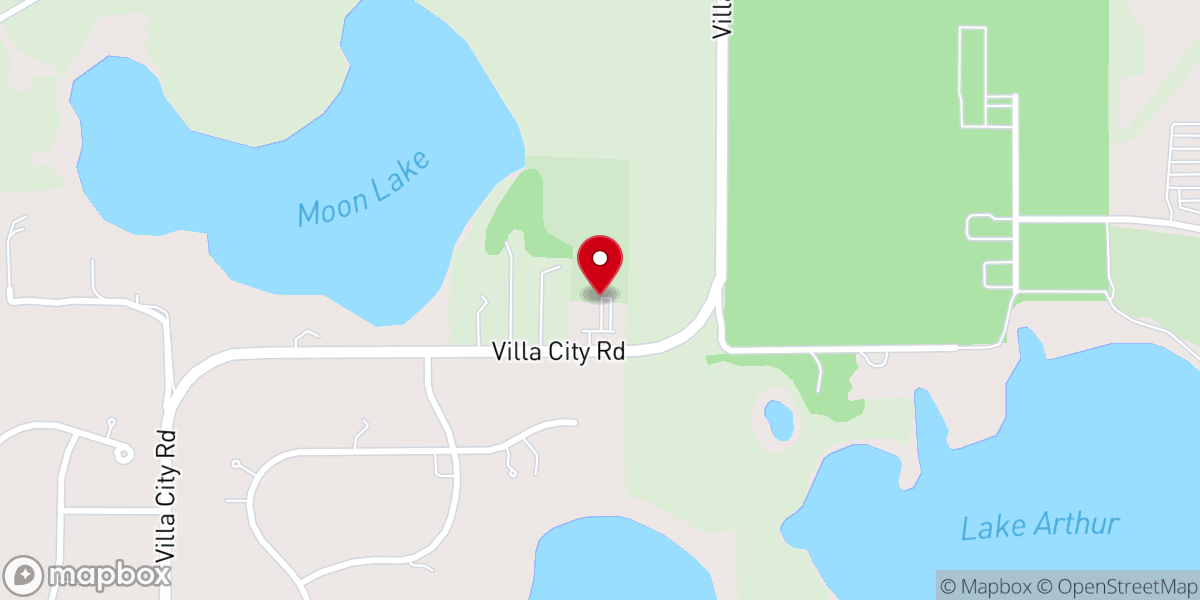 Map showing location of South Lake Christian Church