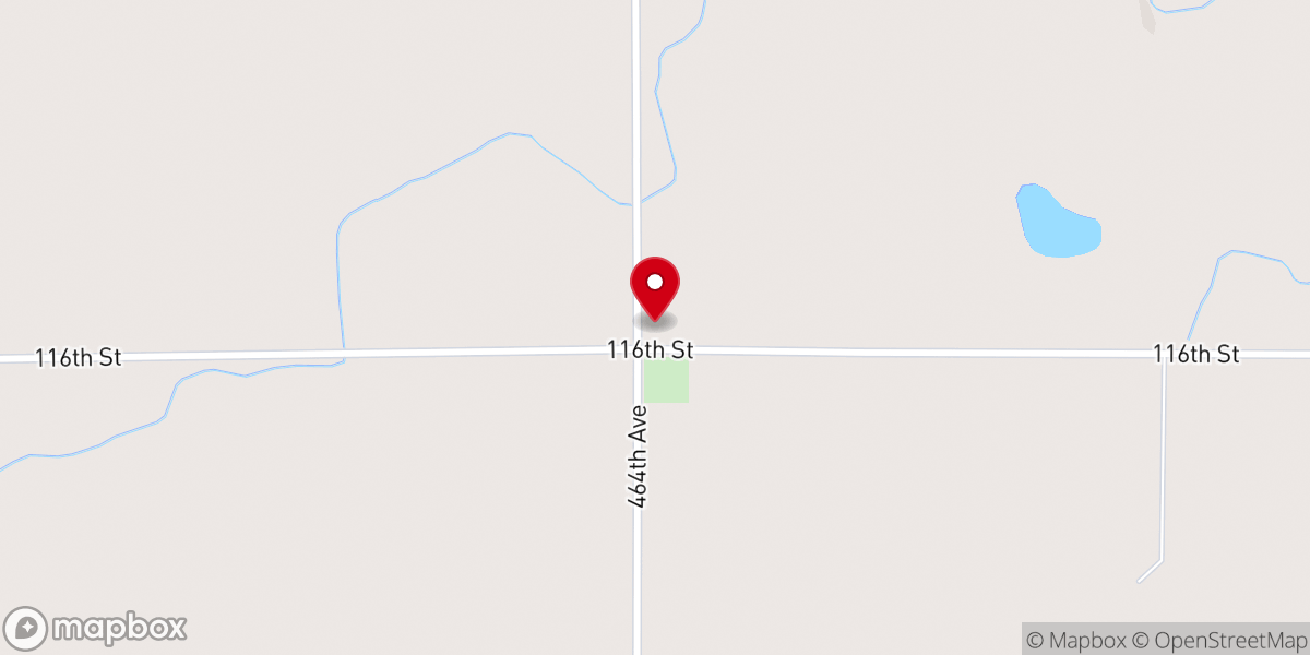 Map showing location of Concordia Pioneer Church