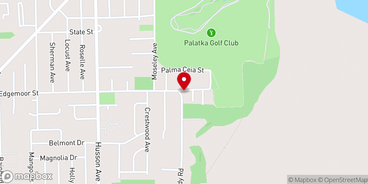 Map showing location of New Mount Zion Baptist Church