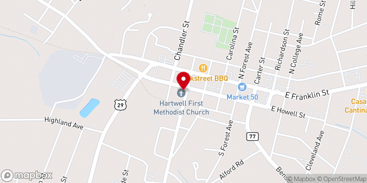 Map showing location of Dial A Prayer