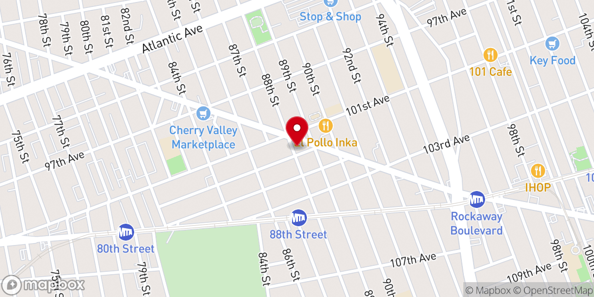 Map showing location of St. Stanislaus Catholic Church
