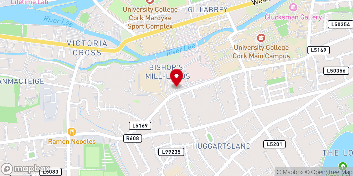 Map showing location of Poor Clares Catholic Convent