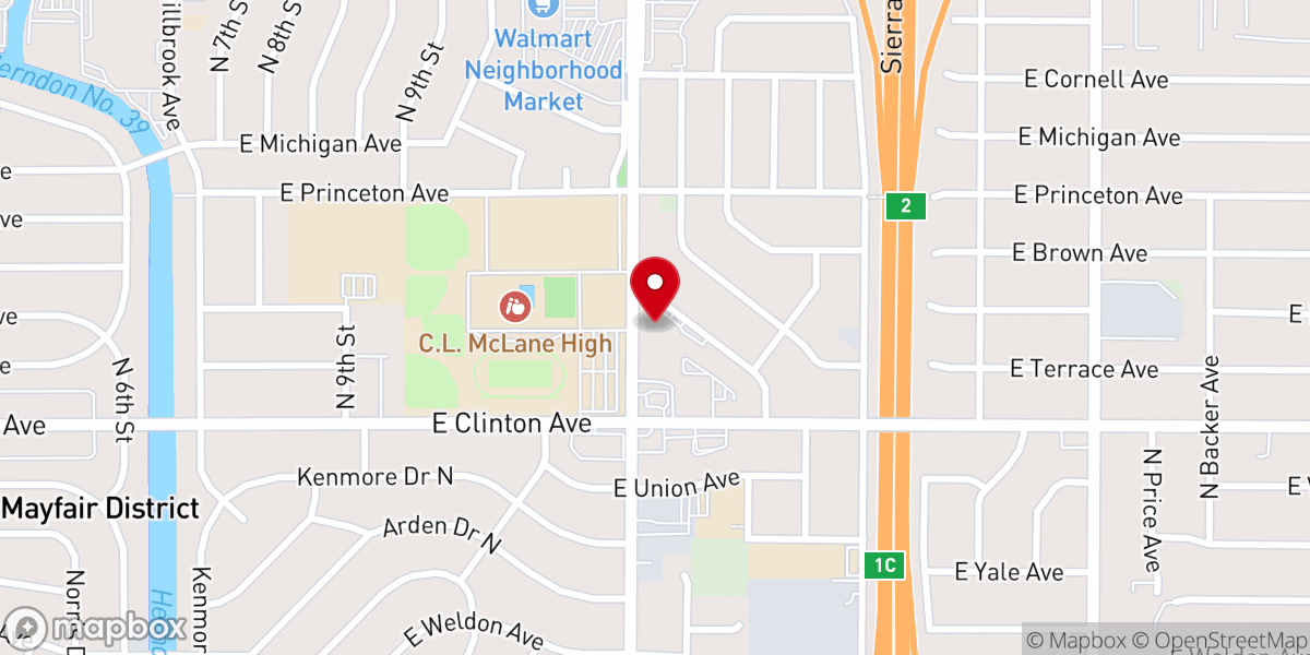 Map showing location of Chinese Baptist Mission