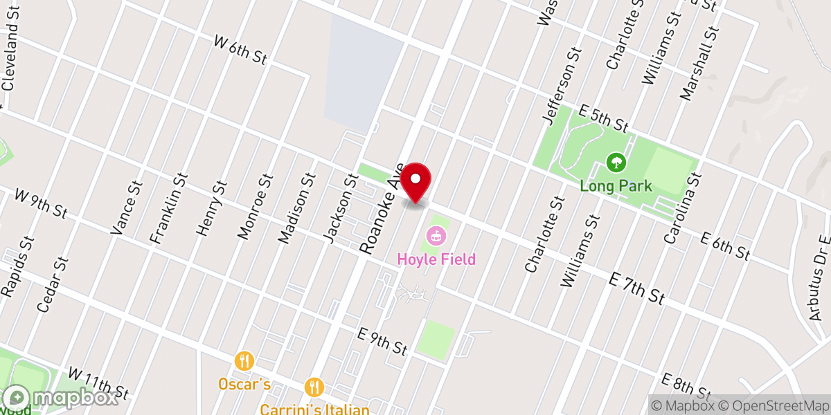 Map showing location of All Saints’ Parish House