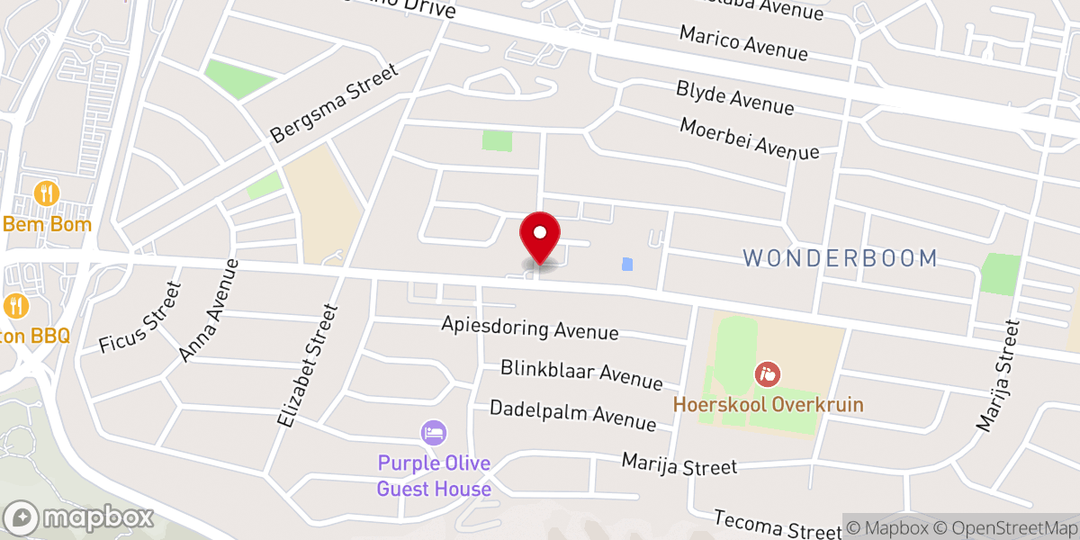 Map showing location of Grace Reformed Church