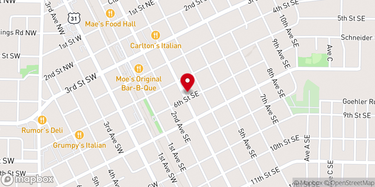 Map showing location of St Paul's Lutheran School