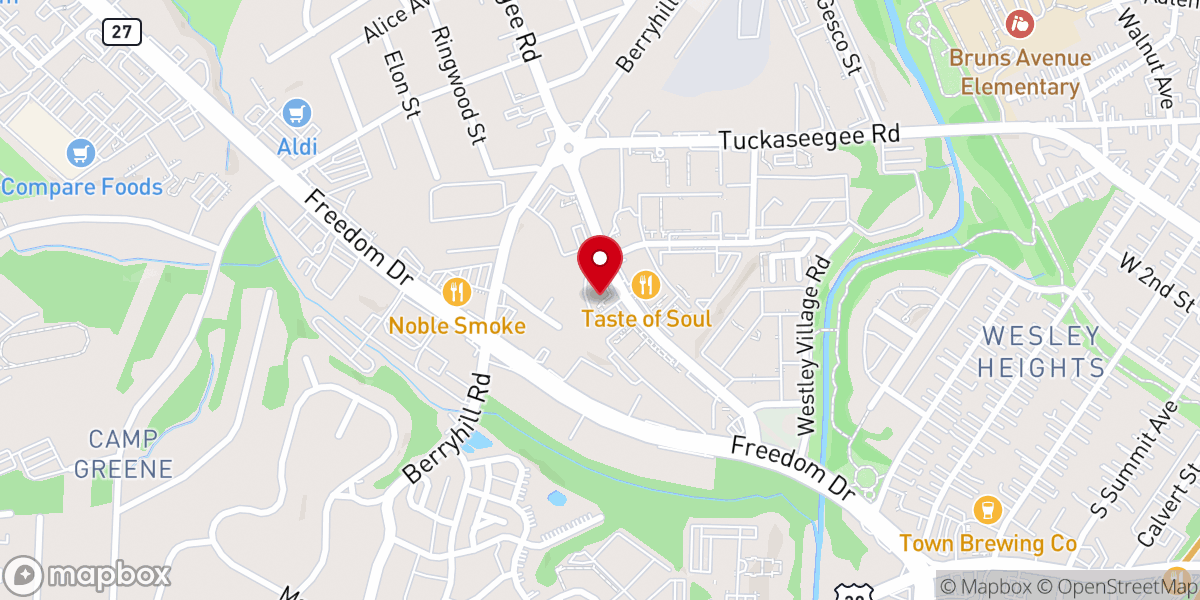 Map showing location of Elevation Church - Uptown