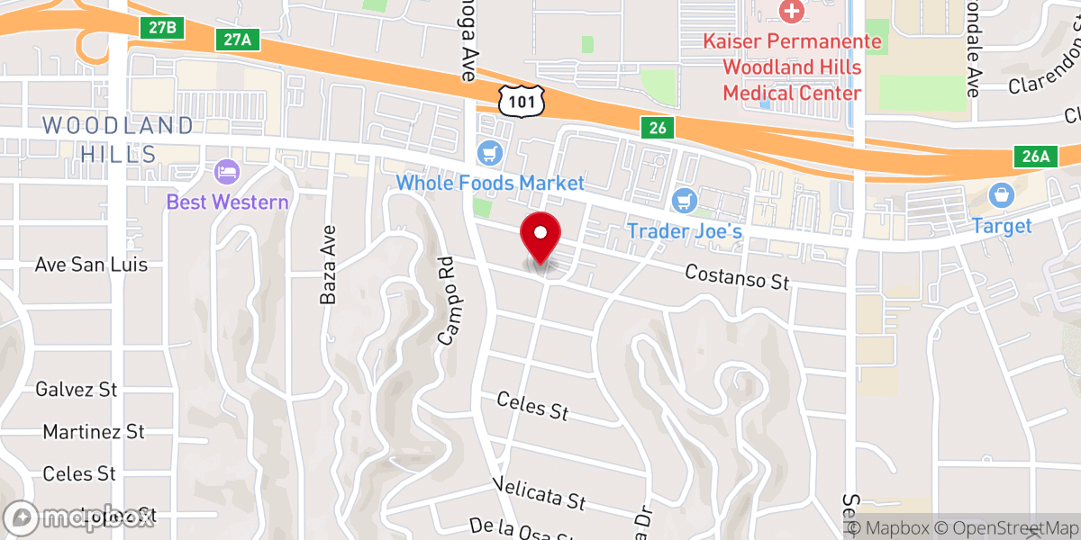 Map showing location of St. Luke Lutheran Church