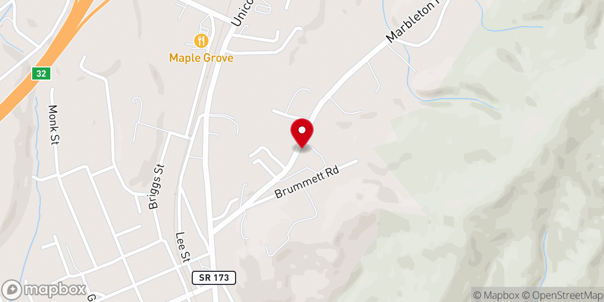 Map showing location of Jones & Church Farms Inc