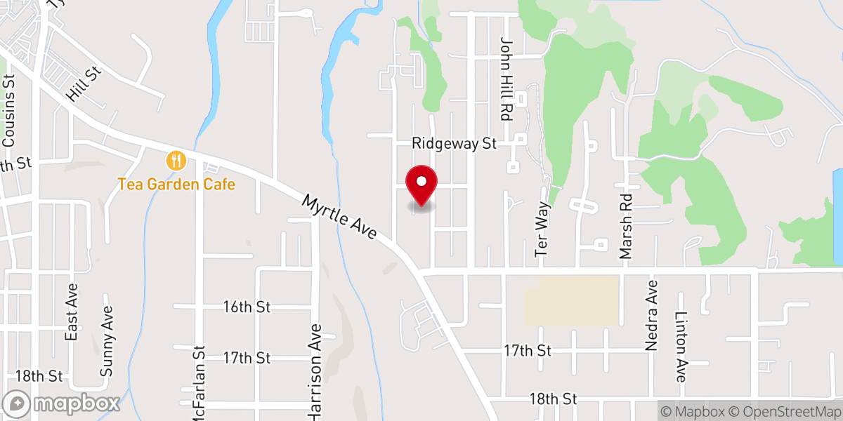 Map showing location of Church of God