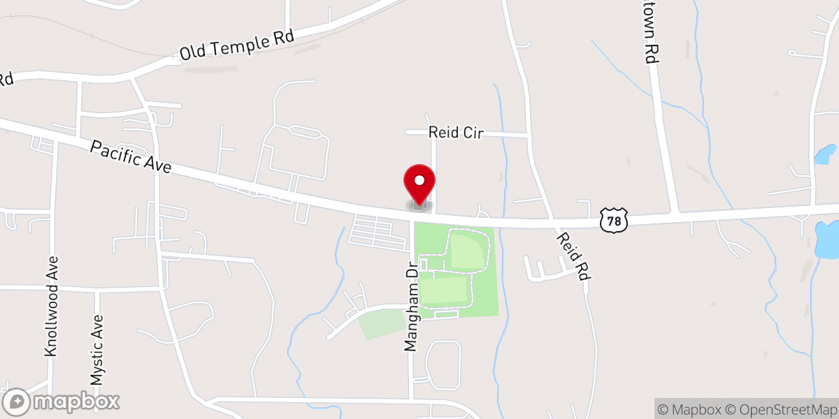 Map showing location of Truth Baptist Church