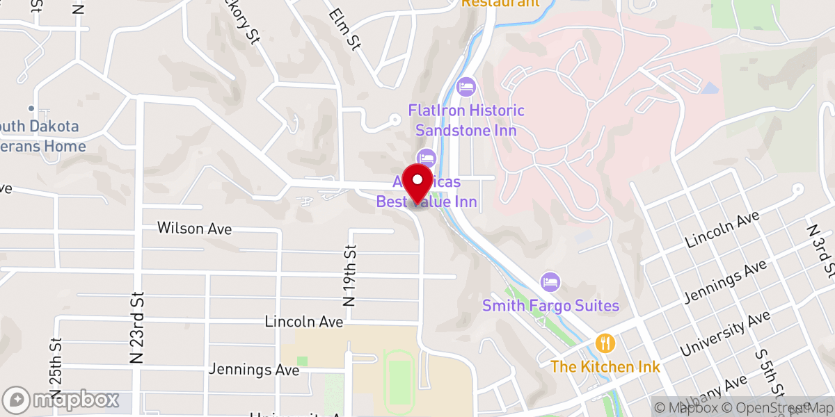 Map showing location of St Luke Episcopal Church
