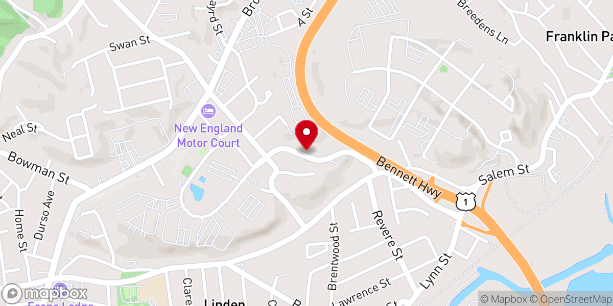 Map showing location of Assembleia de Deus Ebenezer