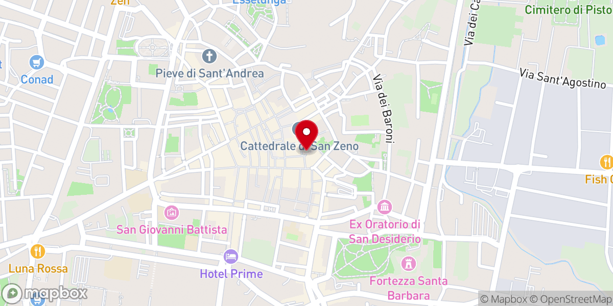 Map showing location of Chiesa di San Leone
