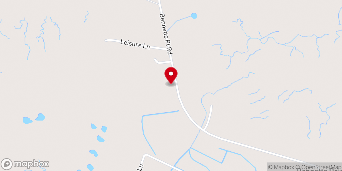 Map showing location of Samaritan Baptist Church