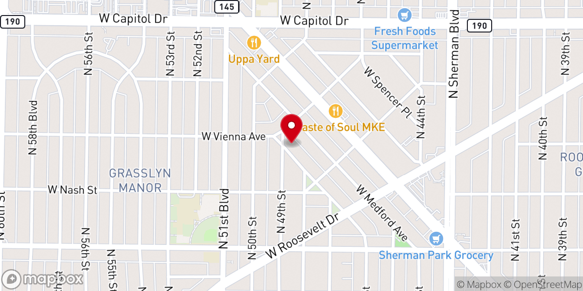 Map showing location of Inspired Word Ministries Inc