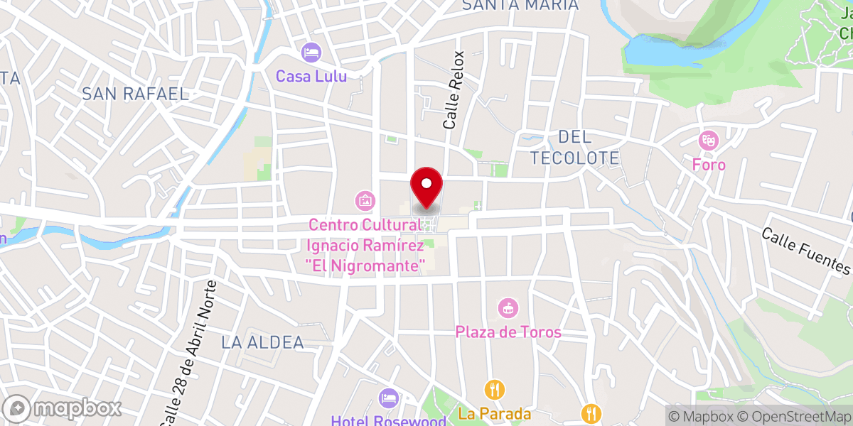 Map showing location of Turismo de San Miguel de Allende