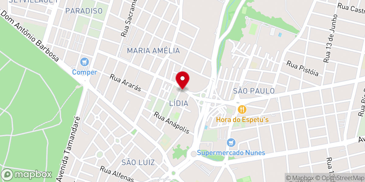 Map showing location of Fonte Igreja