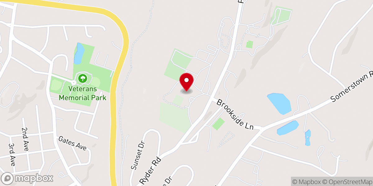 Map showing location of Maryknoll Society Center