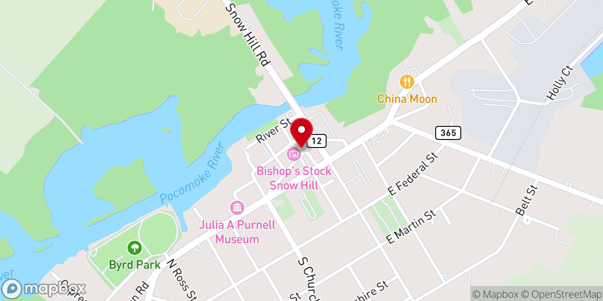 Map showing location of Del Vecchio's Bakery
