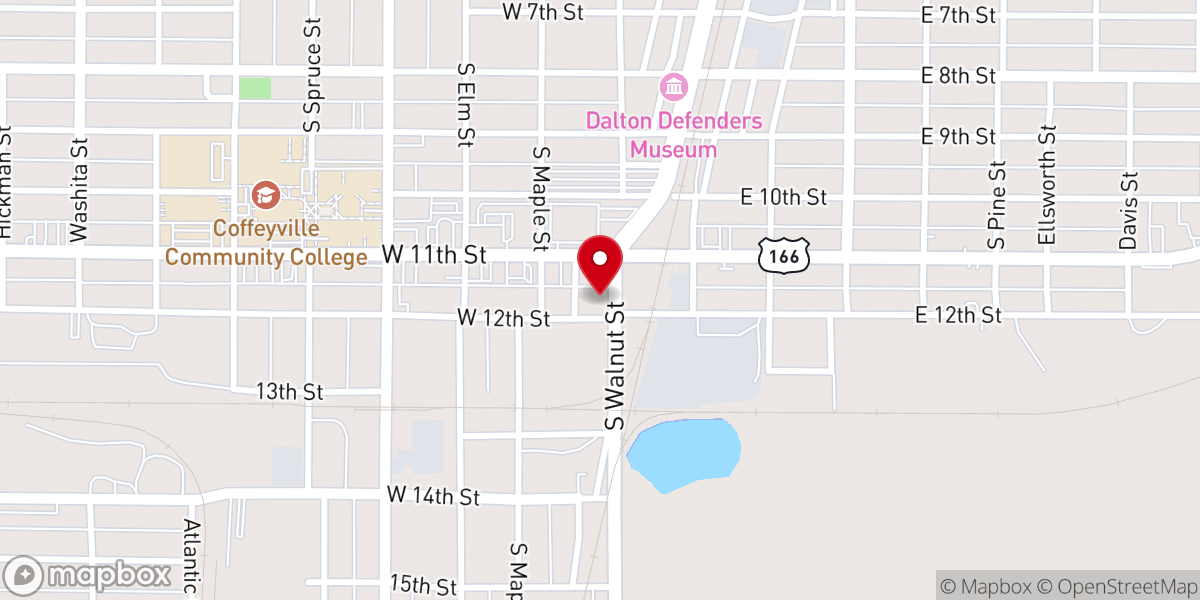 Map showing location of Salvation Army