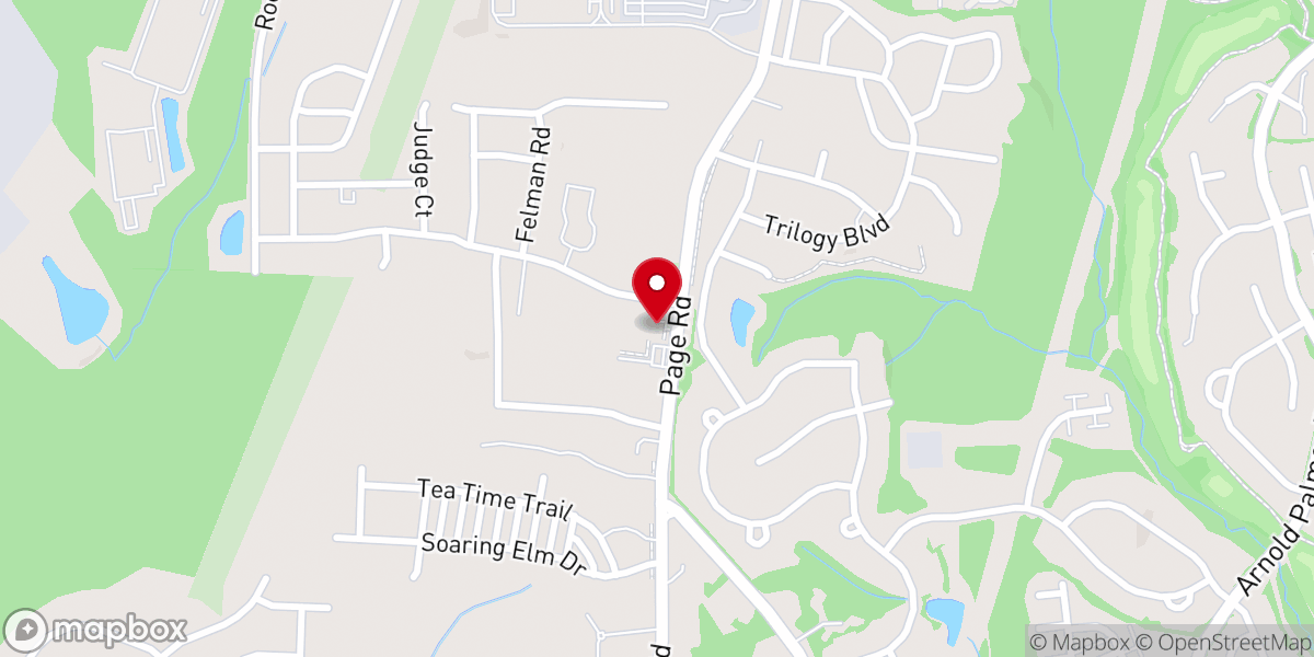 Map showing location of Henderson Grove Baptist Church