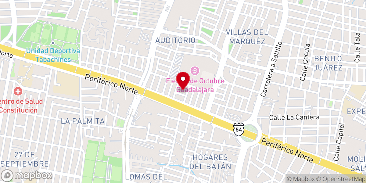 Map showing location of Parroquia de EVANGELIZADORA DE AMÉRICA