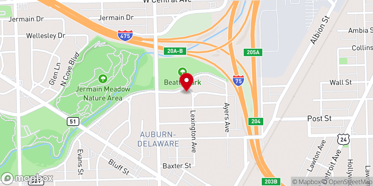 Map showing location of The Fresh Wind Church