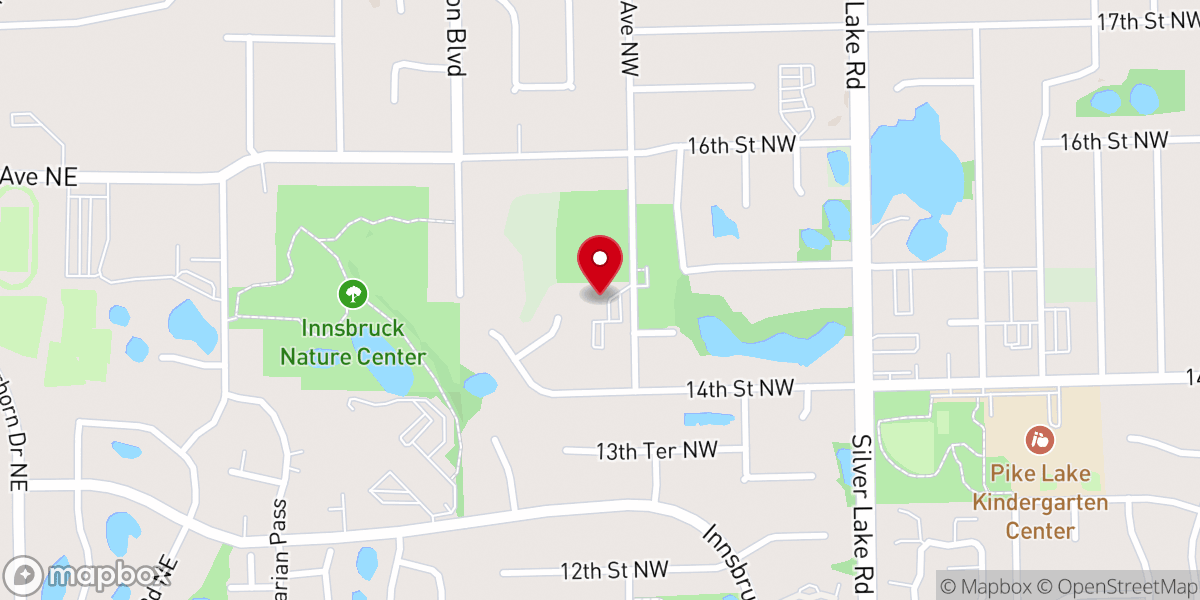Map showing location of New Brighton Christian Church