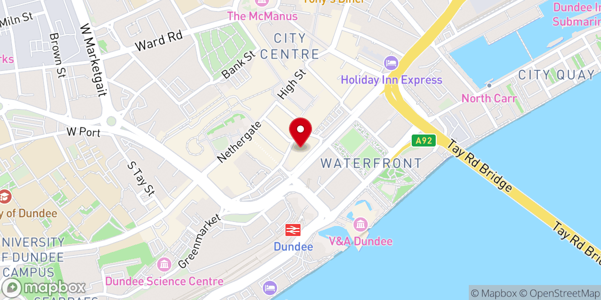 Map showing location of Gilfillan Memorial Church