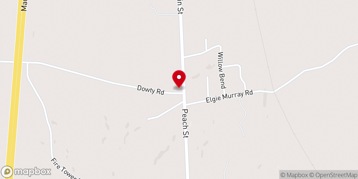 Map showing location of Safe Harbor Church